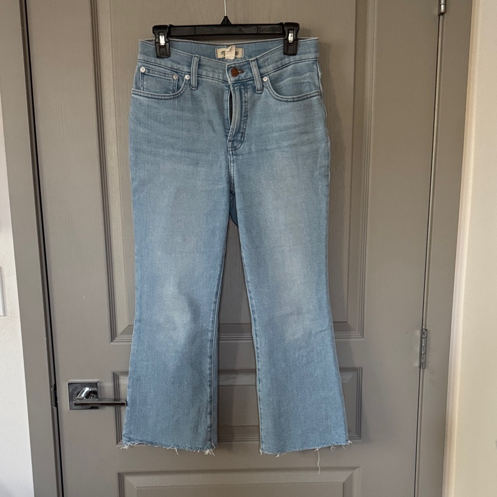 Madewell perfect vintage flare crop Jean 26P - Picture 3 of 12